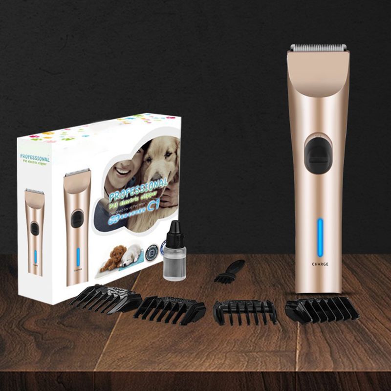 Dog Clippers Cordless Dog Grooming Clippers Kit Rechargeable Quiet Pet Hair Clip 72XF