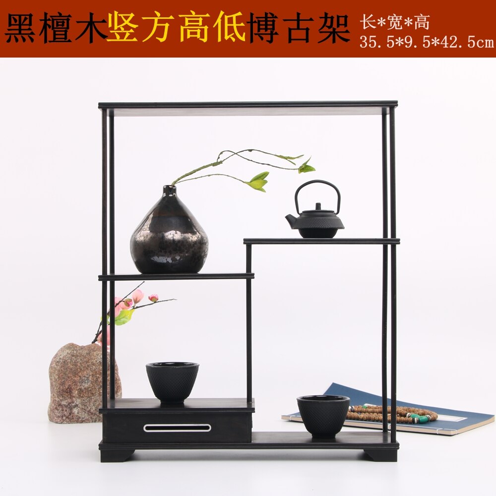 Rosewood Arts Crafts Tea Pot Holder Small-sized Oriental Ancient Charm Antique-and-curio Shelves Tea Pot Frame