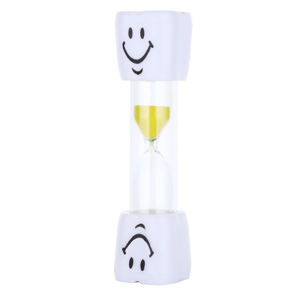 Reloj de arena con cepillo de dientes para niños, reloj temporizador con cara sonriente, reloj de arena, D1,