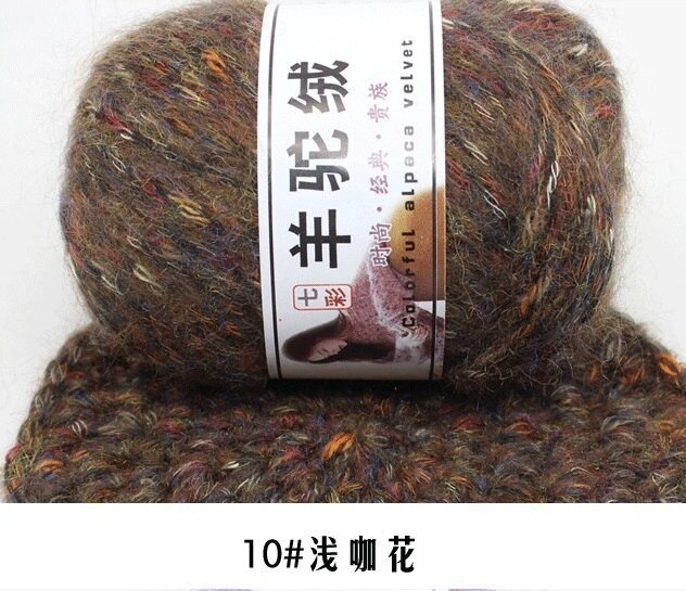mylb 50g/ball Thick Cashmerel For Hand Knitting Needlework Sweater Hat Laine CrochetThread Melange knitted Yarns Lana Haak Garen: 10