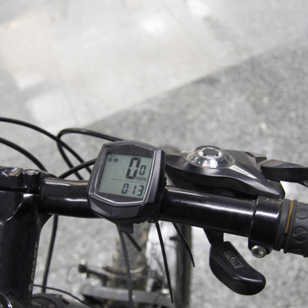 Sunding SD-581A Bike Wired Computer Snelheidsmeter Kilometerteller Fiets Waterdichte Meetbare Temperatuur Stopwatch