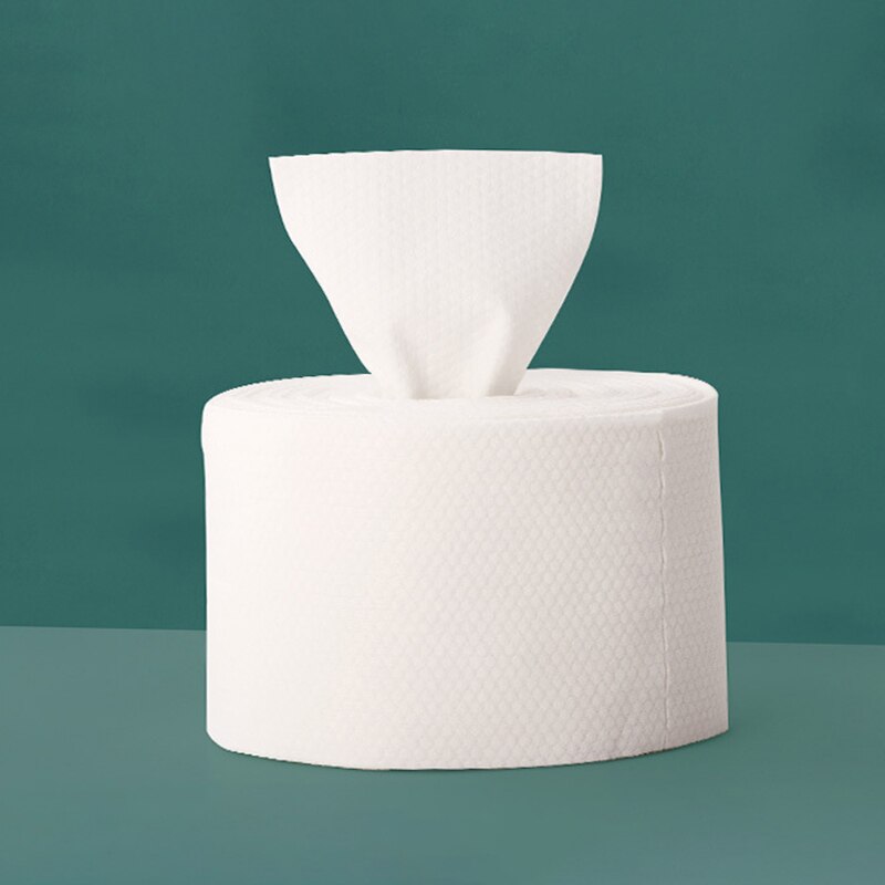 1 Roll Disposable Facial Cleansing Towel Thick Cotton Pattern Pearl Pattern Cleansing Towel Facial Wash Towel Makeup Tools