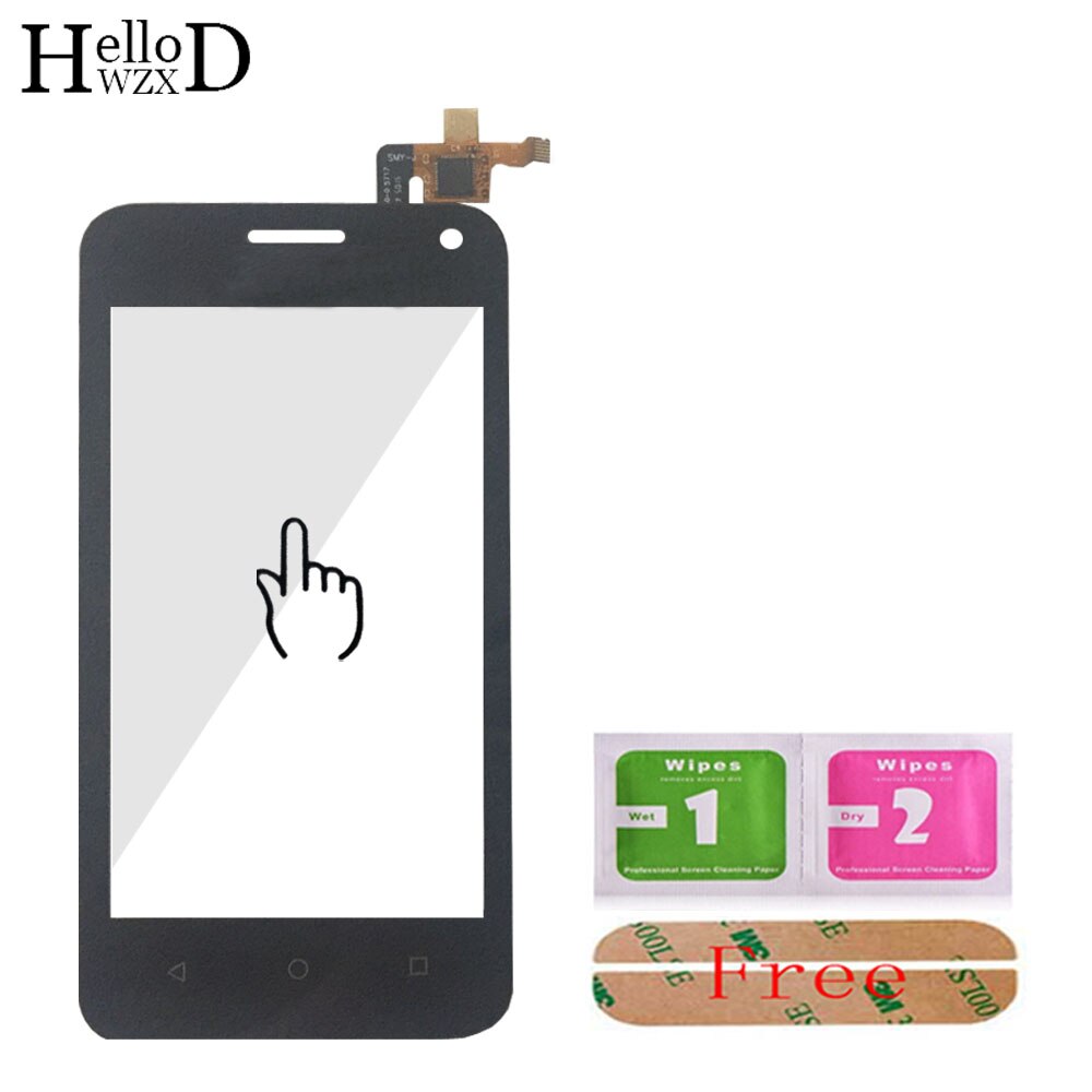 Voorzijde Touch Screen Digitizer Outer Glas Lens Voor Huawei Y360 Y3 Y360-CL00 Y360-U03 Y360-U23 Y360-U3 Touch Panel + Gratis Lijm