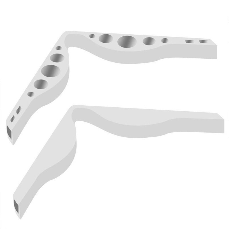 Nose bridge silicone bracket anti-fogging glasses reusable fashionable 3D nose bridge bracket fixed glasses bracket: 1PC white