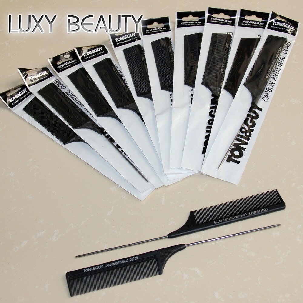Peine de cola de Metal, cepillo resistente al calor, peines de peluquería para estilismo, extensión de cabello, peluca
