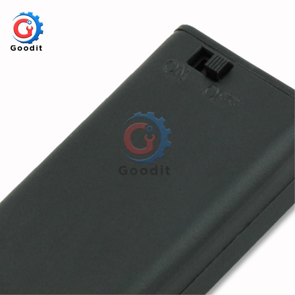 2 * Aa Batterij Houder Storage Case Box Met Schakelaar & Cover Voor Aa Batterijen Standaard Container