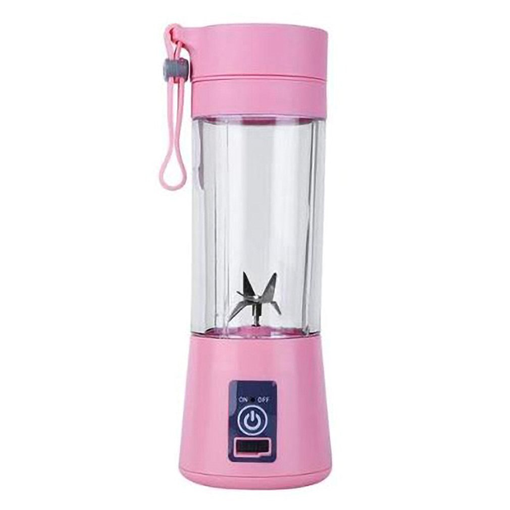 Licuadora eléctrica portátil recargable por USB de 380ML, licuadora batidora, mezcladora de zumos, batidora rápida, procesadora de alimentos: Default Title
