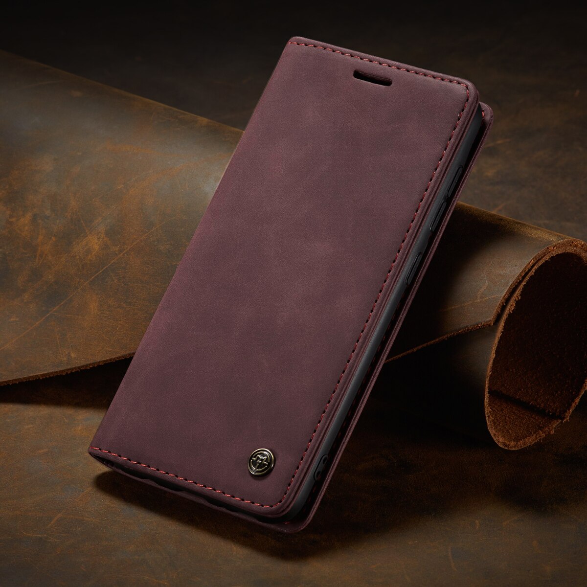 A31 hoesje voor samsung galaxy  a31 luxe leren portemonnee flip kaarthouder telefoonhoesje voor samsung  a31 sm-a315f 31a sm 31 a 315 cover: Wijn