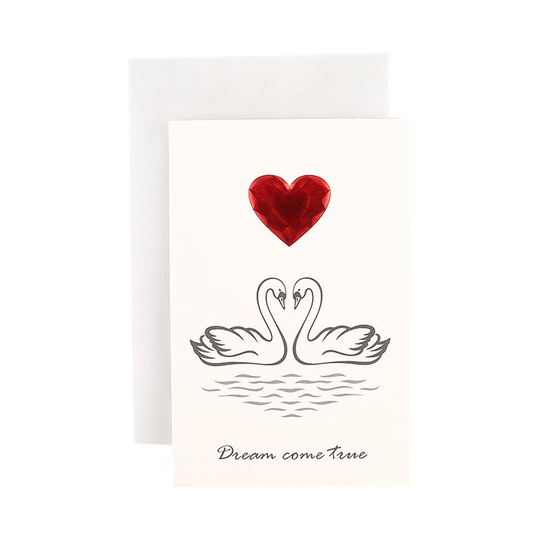 Carte de vœux créative avec enveloppe, 1 pièce, carte de vœux pour couple saint-valentin, carte de vœux pour petite amie et petit ami: 5