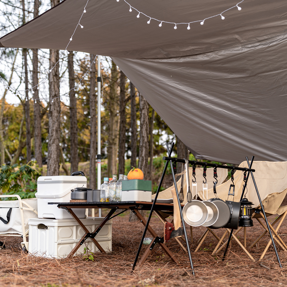Set med  of 2 presenningsstänger, teleskopiska campingtält, ersättningsstänger i aluminium med 3- sektioner för regnskydd, markis och tak.