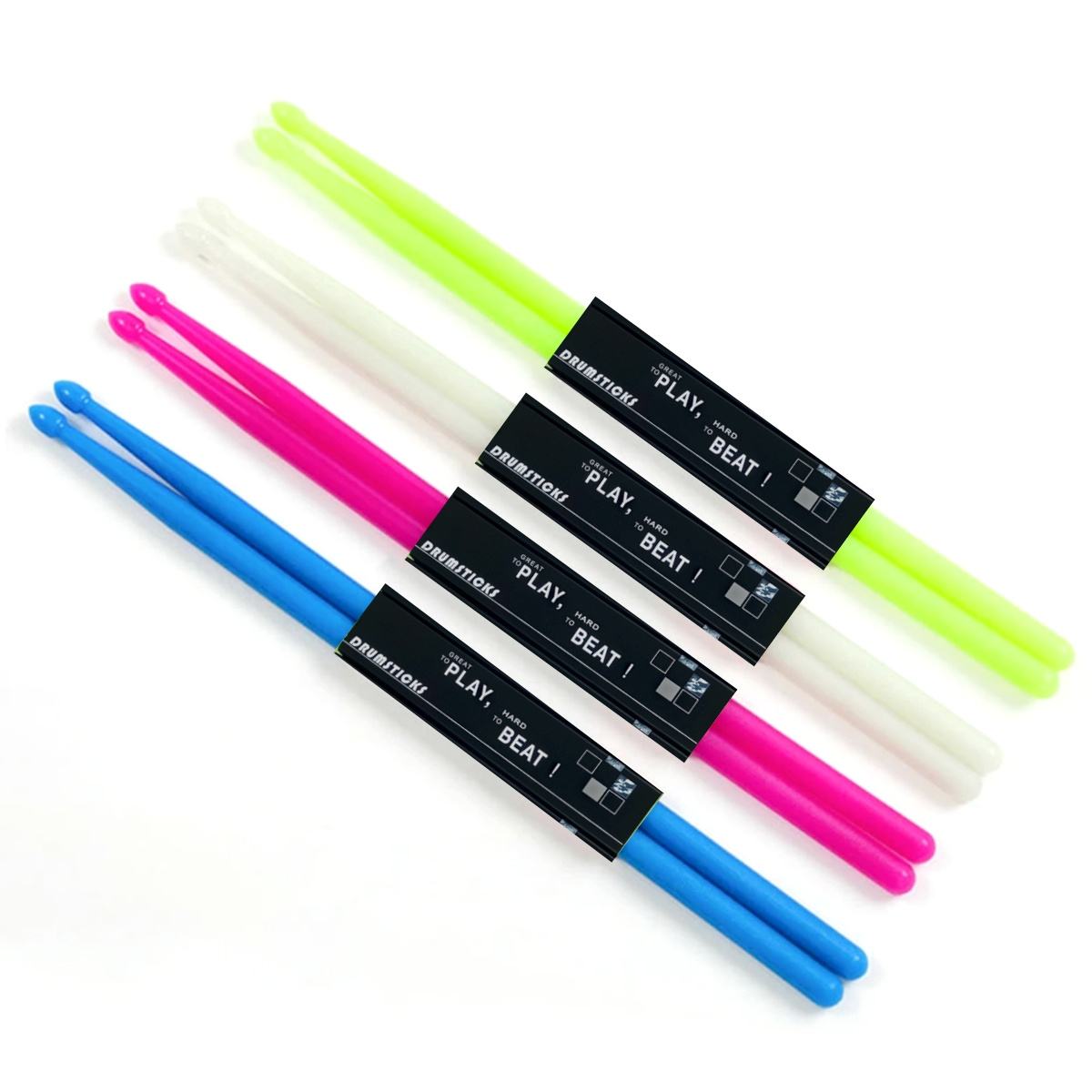ATA WAYER-Baguettes de batterie lumineuses pour la performance sur scène, baguettes structurels entes, instruments de musique dans le noir, Shoous, 1 paire