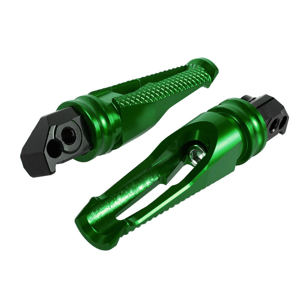 Pedaleira de alumínio para motocicleta, para honda cb1000r 2016-2018, pedaleira do passageiro traseiro, cbr600rr 2010-2018, cbr1000rr 2010-2018: Green