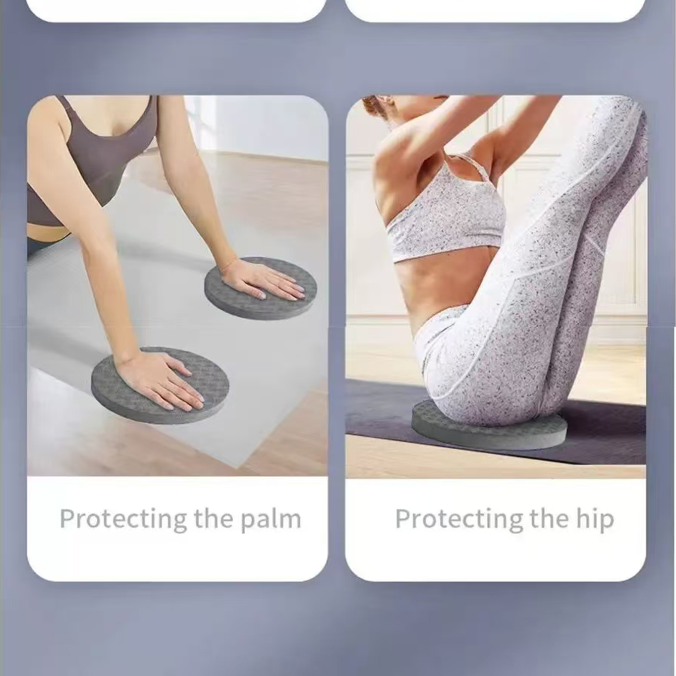 Yoga knäskydd 2- pack, yoga knäskydd tjocka träningsskydd för knän armbågar handled händer huvud skum pilates knäböjskydd