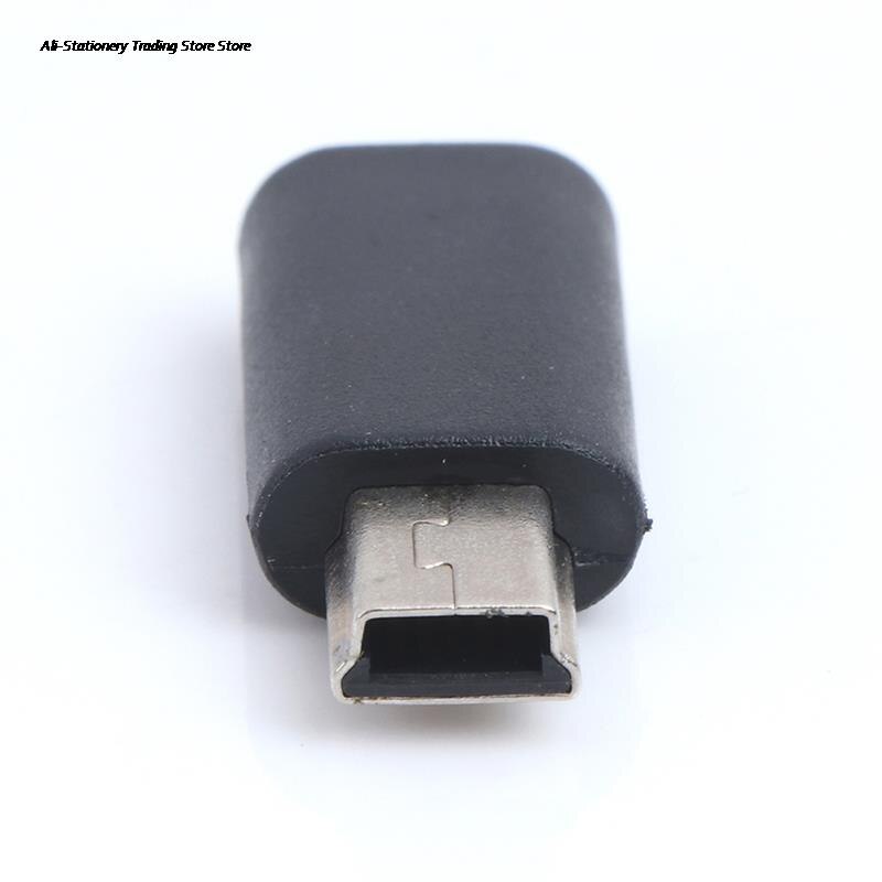 1Pc X Adapter Input Micro Usb + Uitgang Mini Usb Micro Usb Female Naar Mini Usb Male