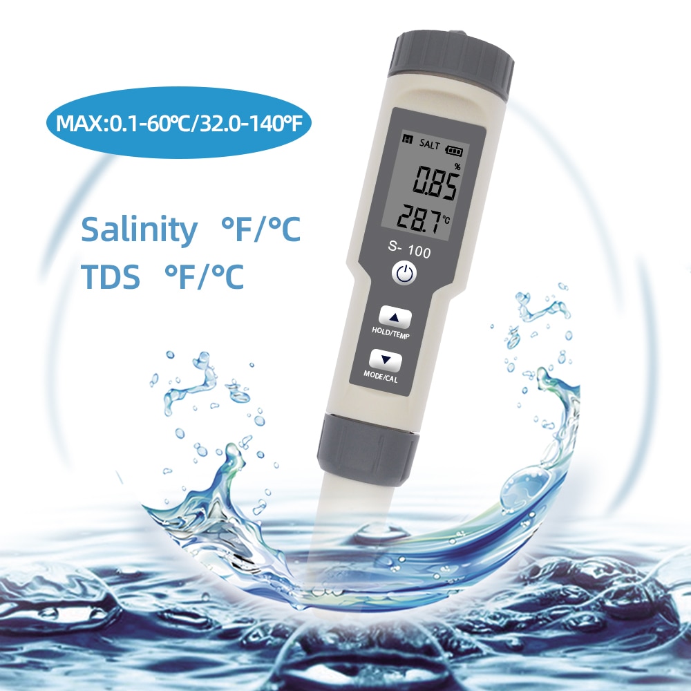 S-100 salinomètre étanche compteur de sel affichag – Grandado