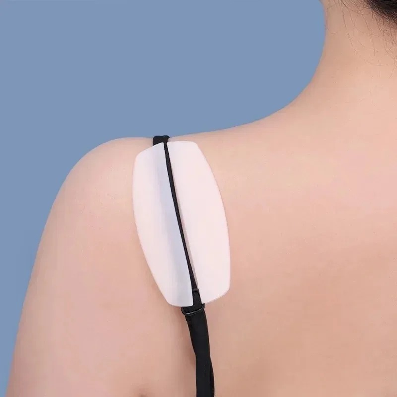 Vrouwen Schouderriem Antislip Pads Meisjes Siliconen Verborgen Kussens Stabiele Lange Termijn Schouderbenodigdheden Monolithische Geperforeerde Mat