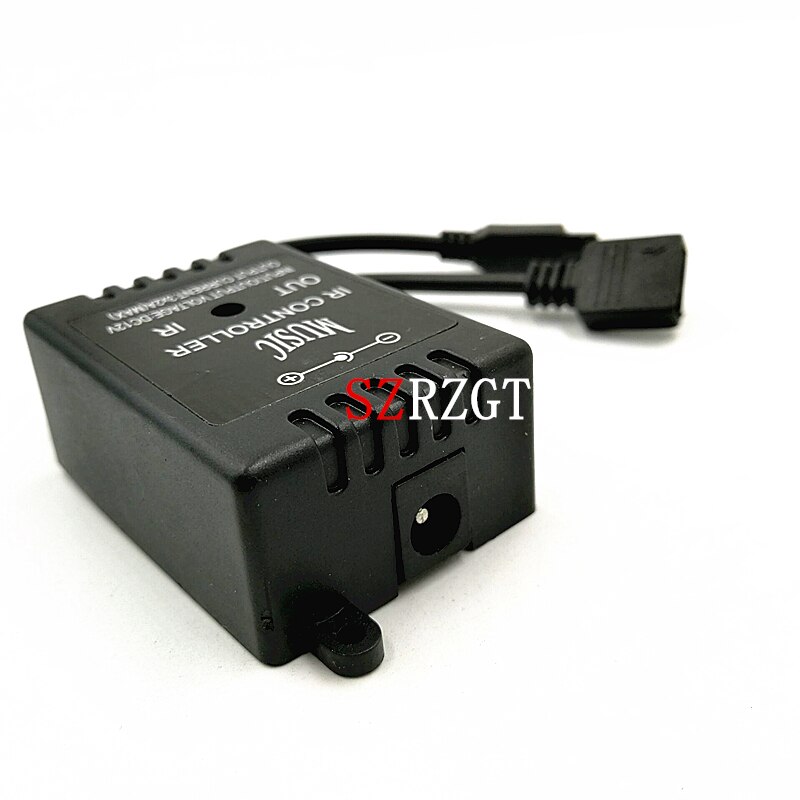 20 Key Music IR Controller Black Sound Sensor Remote For RGB LED Strip