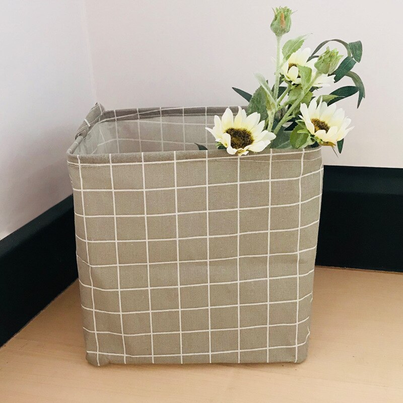 Organiseur de rangement nordique pour linge, grand espace, poignée pliable, panier à linge: style12