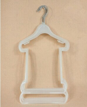Petit cintre de body en plastique pour bébé, enfants, meilleur Style (20 pièces/lot),: White