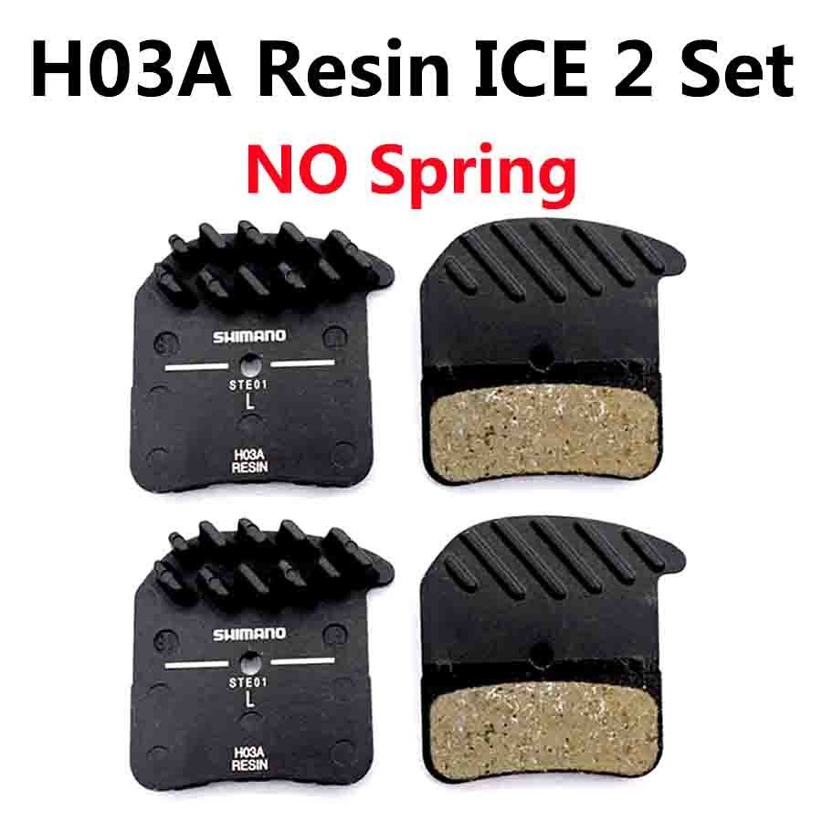 SHIMANO – plaquettes de frein de montagne DEORE XT, SAINT ZEE, H03A, H03C, D03S, Ice Tech, M8020, M820, M640: H03A Resin ICE 2 SET