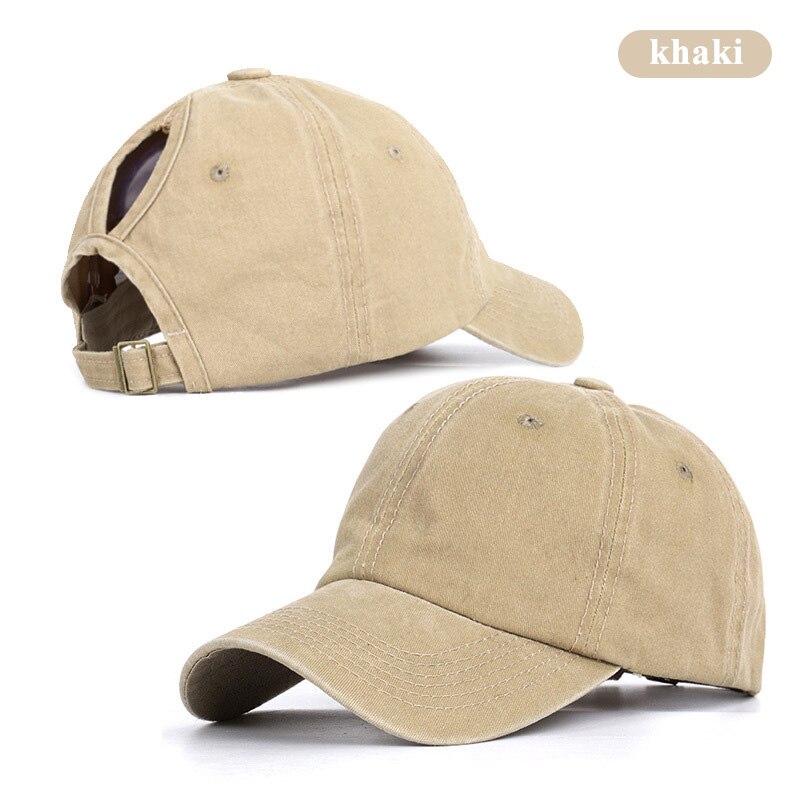 unisex Baseball Kappe Gewaschen Baumwolle Frauen Männer Kappe Feste Farbe Einstellbar draussen Trucker Snapback Hütte: khaki