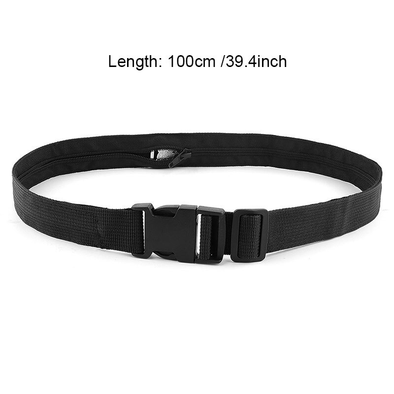 Hidden Belts Men Travel Anti-Theft Waist Belt Plastic Buckle Strap Male Belt