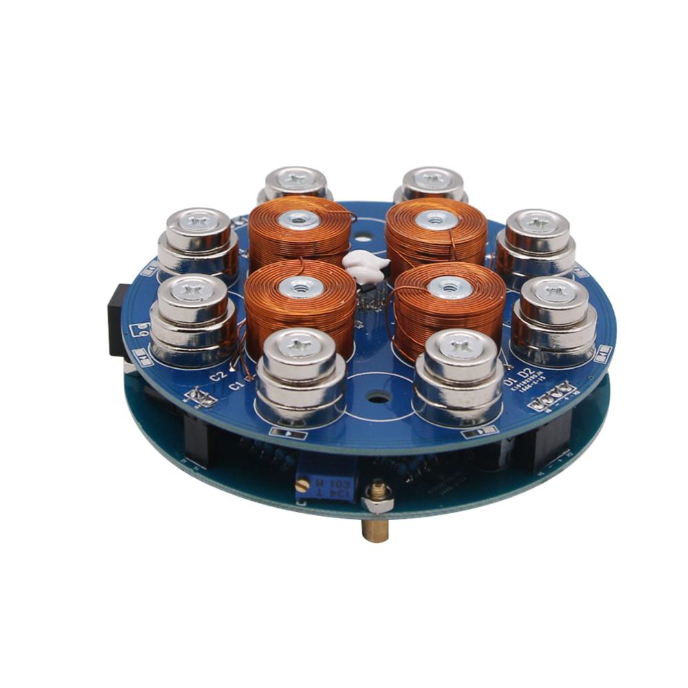 Tzt 300g diy magnetisk levitationsmodul platform færdig med ledet lys analogt kredsløb ac -dc 12v 2a