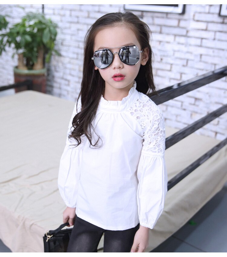 Zomer Jongens Wit Kort Mouw Shirt Mode Effen Schoolkleding Tiener Kinderen Meisjes Revers Shirts Tops kopen vanaf een prijs van 16