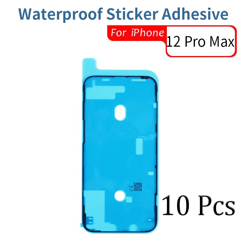 10 sztuk wodoodporna naklejka dla iPhone 6 6s 7 8 Plus X XS MAX XR 11 12 Pro Max wodoodporna naklejka klej ekran LCD klej: 10 Pcs  i12 Pro Max