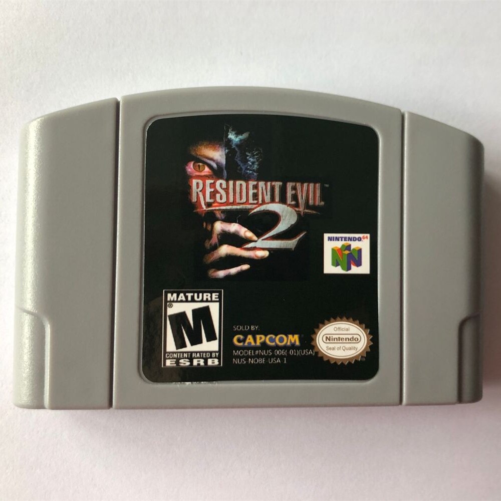 Retro N64 Famosi Classic Cassette Gioco Twitter Popolare ricordi d'infanzia 90S 80S Regali Di Natale per I Ragazzi: resent evil 2