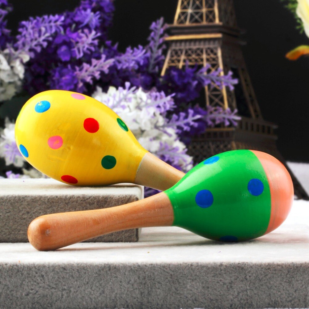 Baby Speelgoed Houten Rammelaar Leuke Mini Zand Hamer Maracas Muziekinstrument Speelgoed Kids