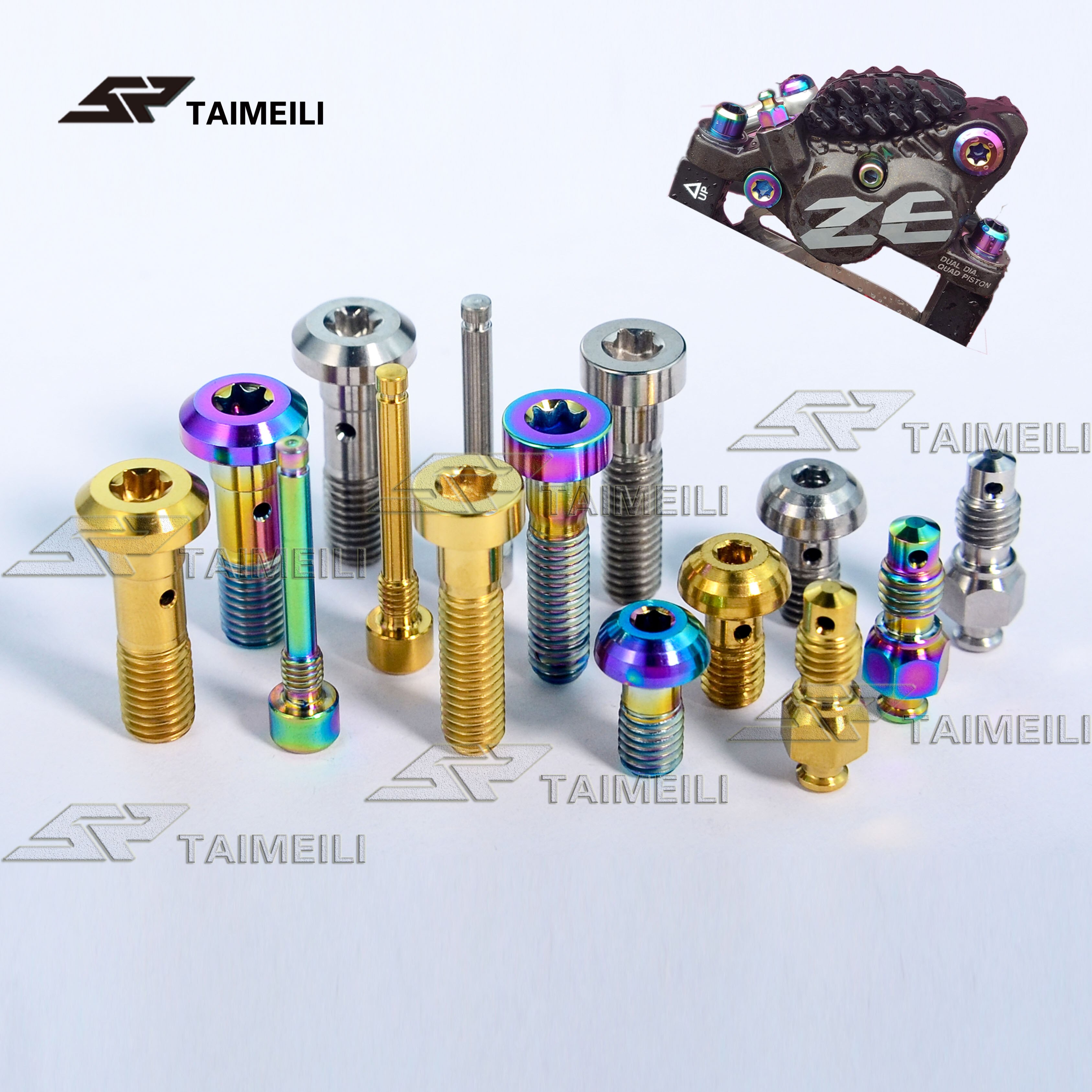 Taimeili titanlegeringsskrue shimano  m8020 bremsenivå zee reparasjonsskrue
