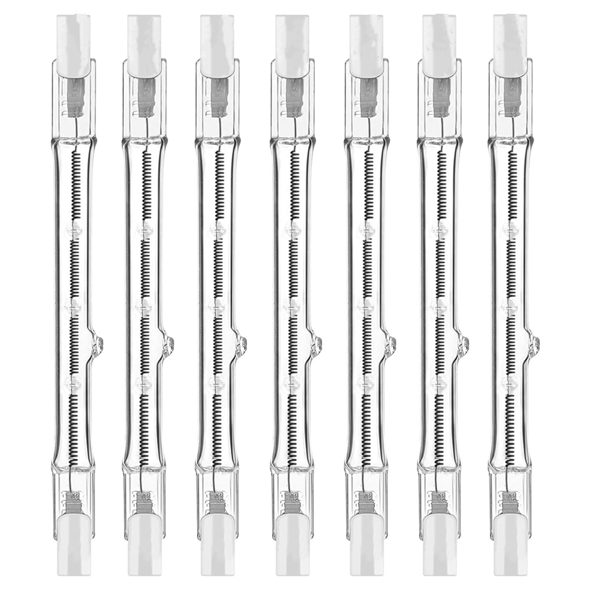 A98U R7s Halogenlampen, 7 Packungen R7s Glühbirne 118 mm dimmbar 230 V Halogenlampen, Wolfram-Linearglühbirne 150 W