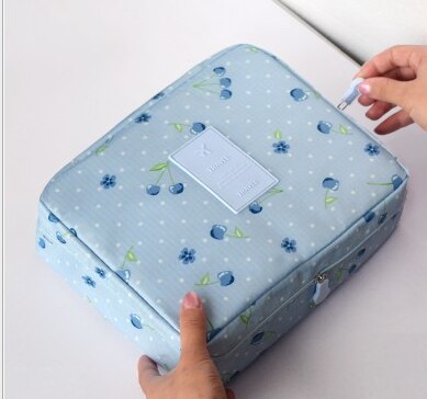 Sac à cosmétiques, enveloppes rouges à bouche multifonctions, trousse de maquillage de voyage pour hommes et femmes, trousse Portable étanche,: Blue Star