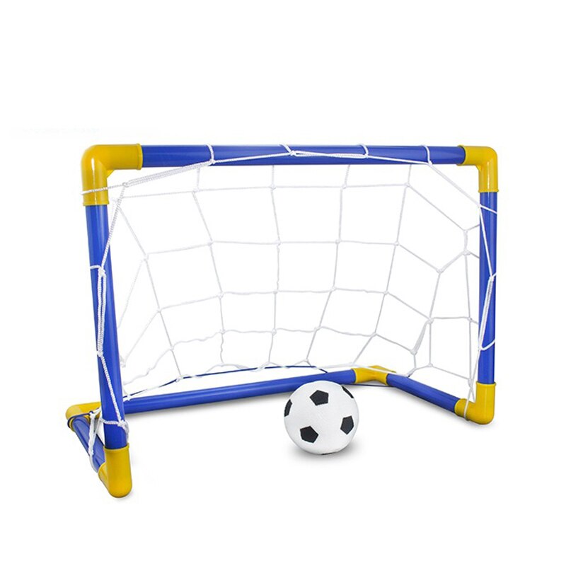 Opvouwbare Mini Voetbal Voetbal Doelpaal Net Set Kids Sport Indoor Outdoor Games Speelgoed Kind Plastic Voetbal