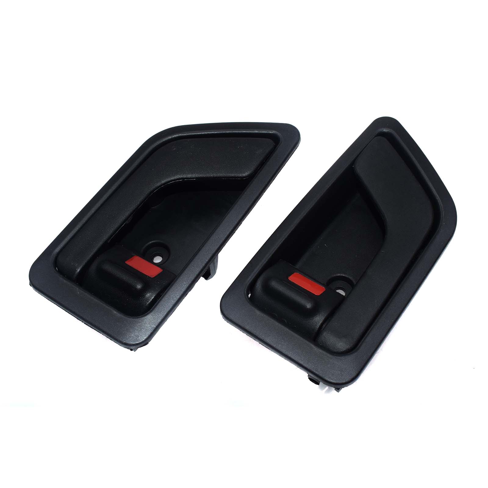 Interior cromado/Negro manija de puerta delantera trasera LH RH para Hyundai Getz 2002 2003 2004 2005 2006 2007: Black Pair