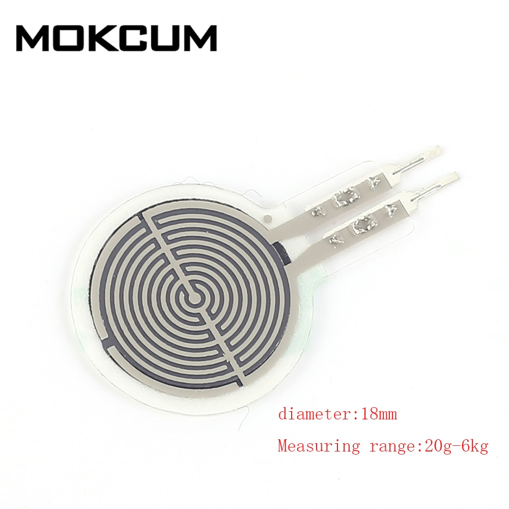 20g-6kg Resistive Film Pressure Sensor 18mm Flexible Force Sensitive Resistor for Robot Wearable Device