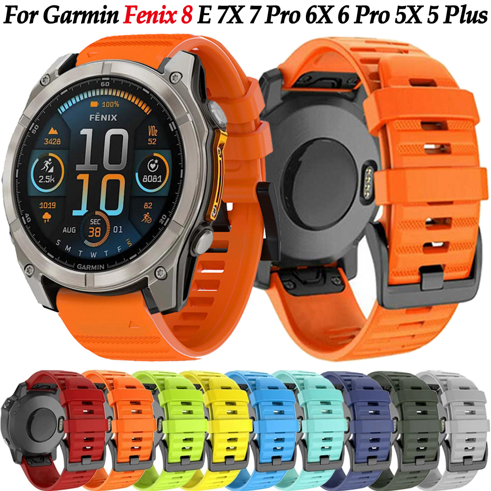 QuickFit 26mm 22mm 20mm Wristband Bracelet For Garmin Fenix 8 E Fenix 7 7X Pro 6 6X Pro 5 5X Plus/Enduro 3/Epix Pro Gen 2 Strap