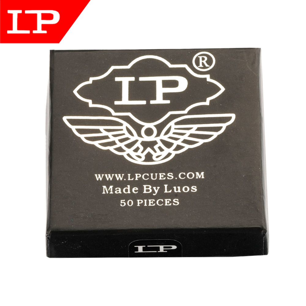 Lp snooker cue tip 10.5mm 50 pçs pontas de bilhar preto oito fontes de bilhar acessórios de bilhar ponta