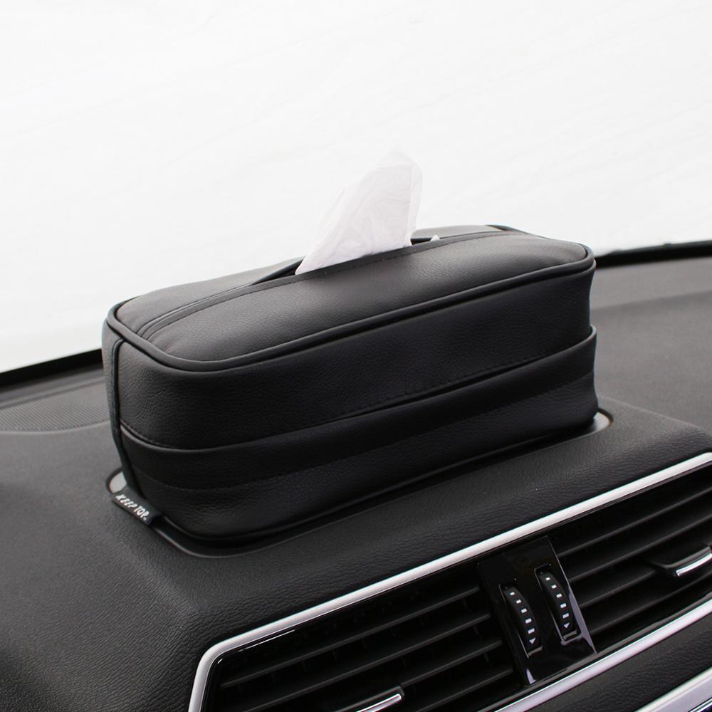 Universal bil armlæn boks solskærm pu læder tissue boks karton opbevaringstaske interiør forsyninger