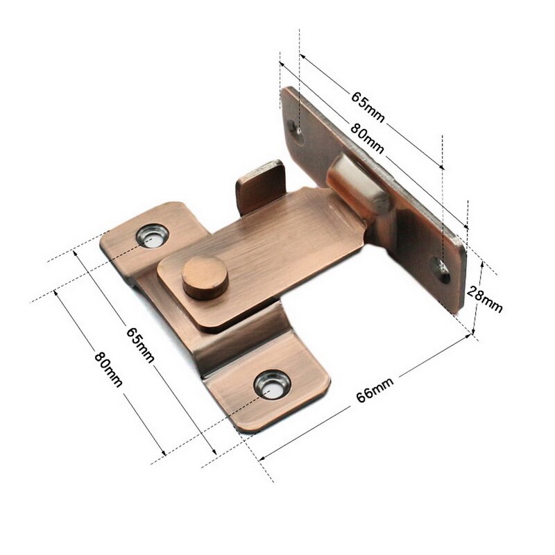 90 Degree Right Angle Doors Window Cabinet Buckle Bolt Sliding Lock for Door Lock Latch Hasp Bending Latch Barrel Bolt: type4