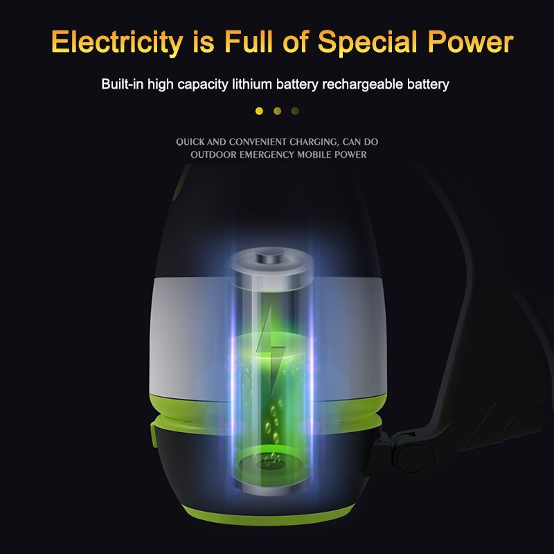 Camping nødlampe bordtelt lampe 3 in 1 led lys multifunktionel udendørs nød genopladelig lampe  lb88