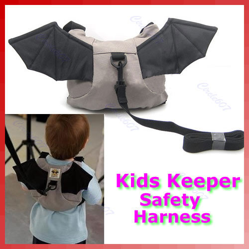 Bat Baby Kid Keeper Toddler Walking Safety Harness Backpack Bag Strap Rein