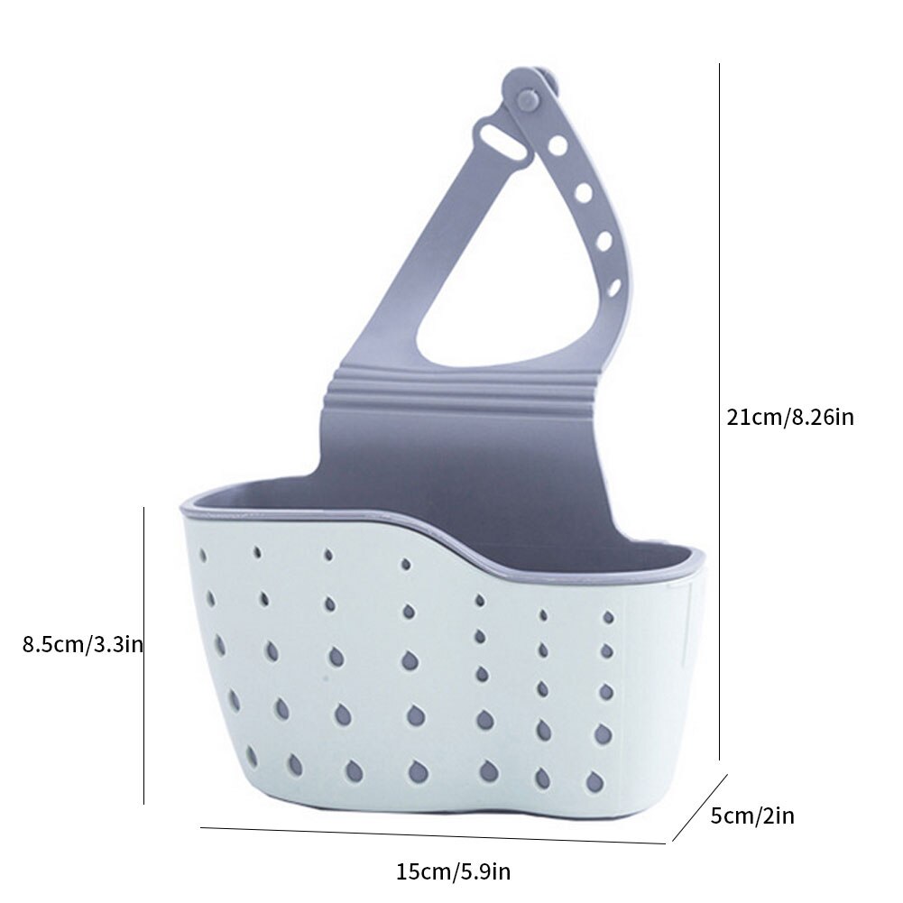 Kitchen Sink Sponge Drain Rack With Adjustable Strap Sink Area Organizer Bathroom Cooking Shelf Organizer Supply Sink Soap Shelf