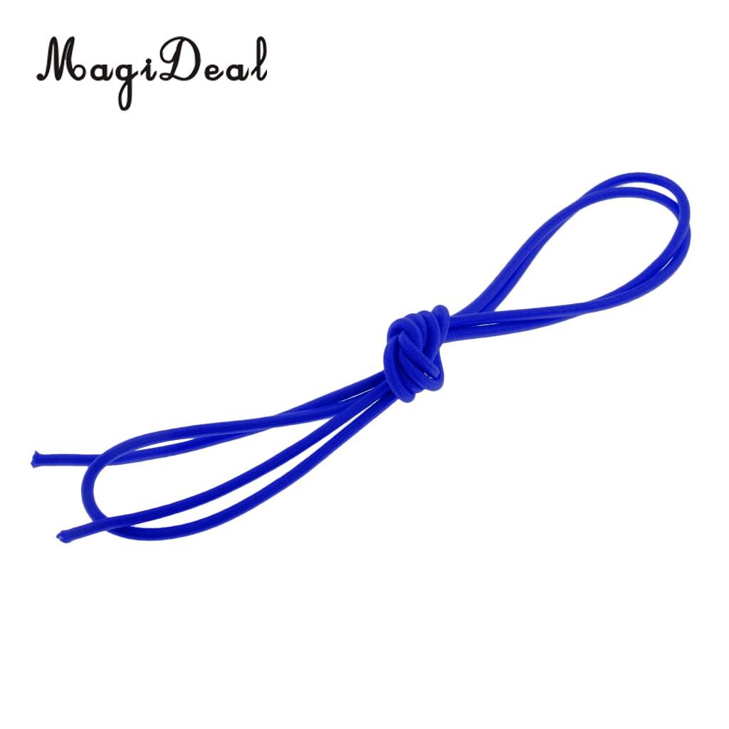 MagiDeal 3mm Elastic Bungee Cord Marine Grade Shock Rope Stretch Band Tie Down Kayak Boat Tent Poles Tarpaulin - Various Length: 2m Blue