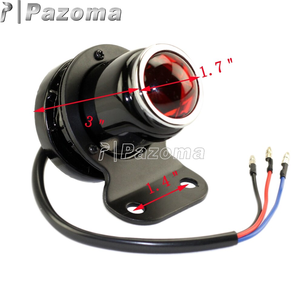 Lucas Style LED Taillight Universal Motorbike Rear Brake Stop Light For Custom Chopper Bobber Motorcycles