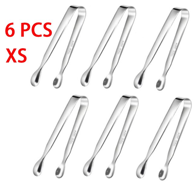 Pince à bloc de glace, Mini pince à Clip, pince à Cube de glace, pince à glace, Mini pince, pince à barre de bonbon: 6 PCS XS
