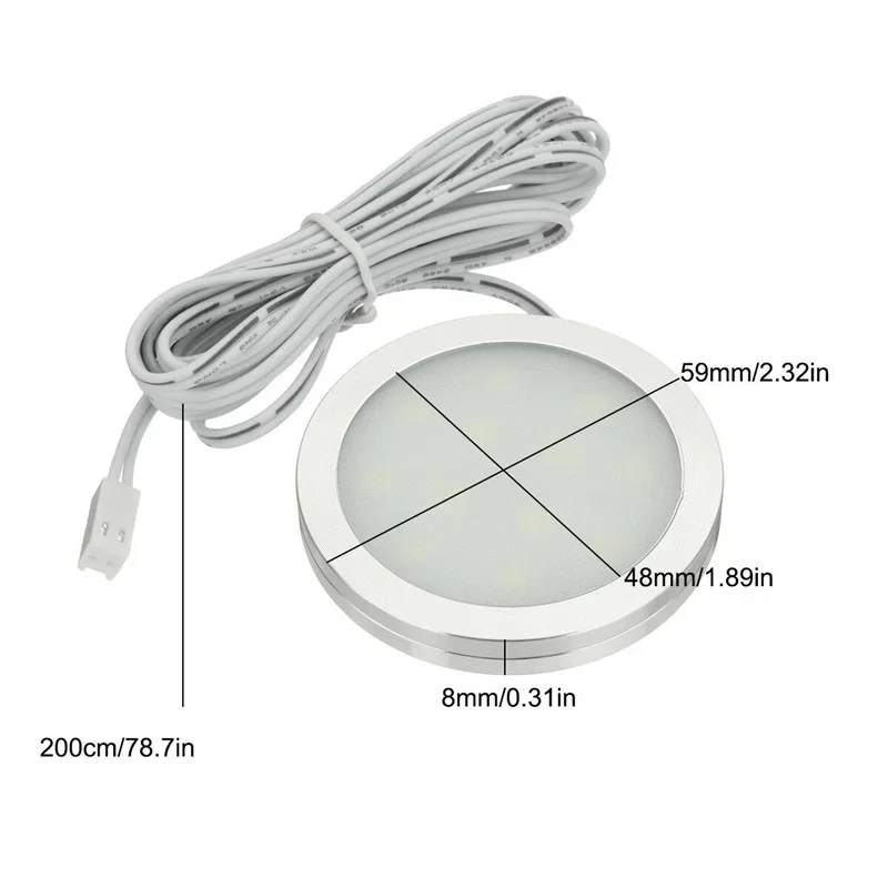 4 st led-lampa 12 volt taklampa för husbil, led-lampor för underskåp, båt, husvagn, inomhusbelysning, takbelysning för bil