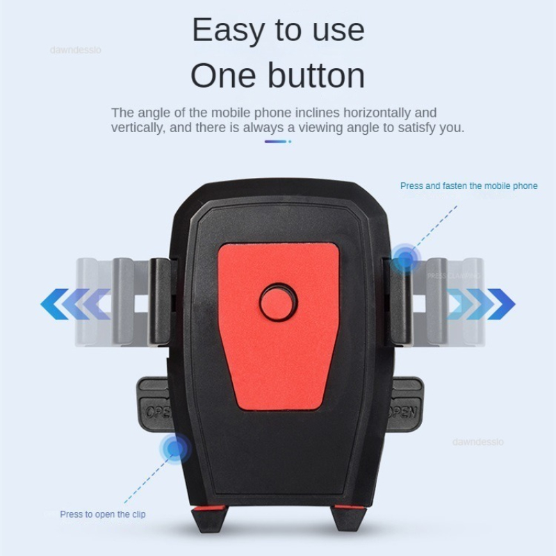 Motorcycle Bicycle Phone Holder Stand Auto Lock Moto Mobile Phone Holder Motor Bike Handlebar Clip Stand GPS Mount Bracket