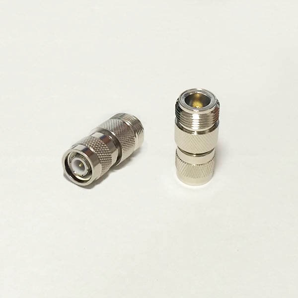 1Pc N Vrouwelijke Jack Naar Tnc Plug Rf Coax Adapter Converter Rechte Vernikkelde